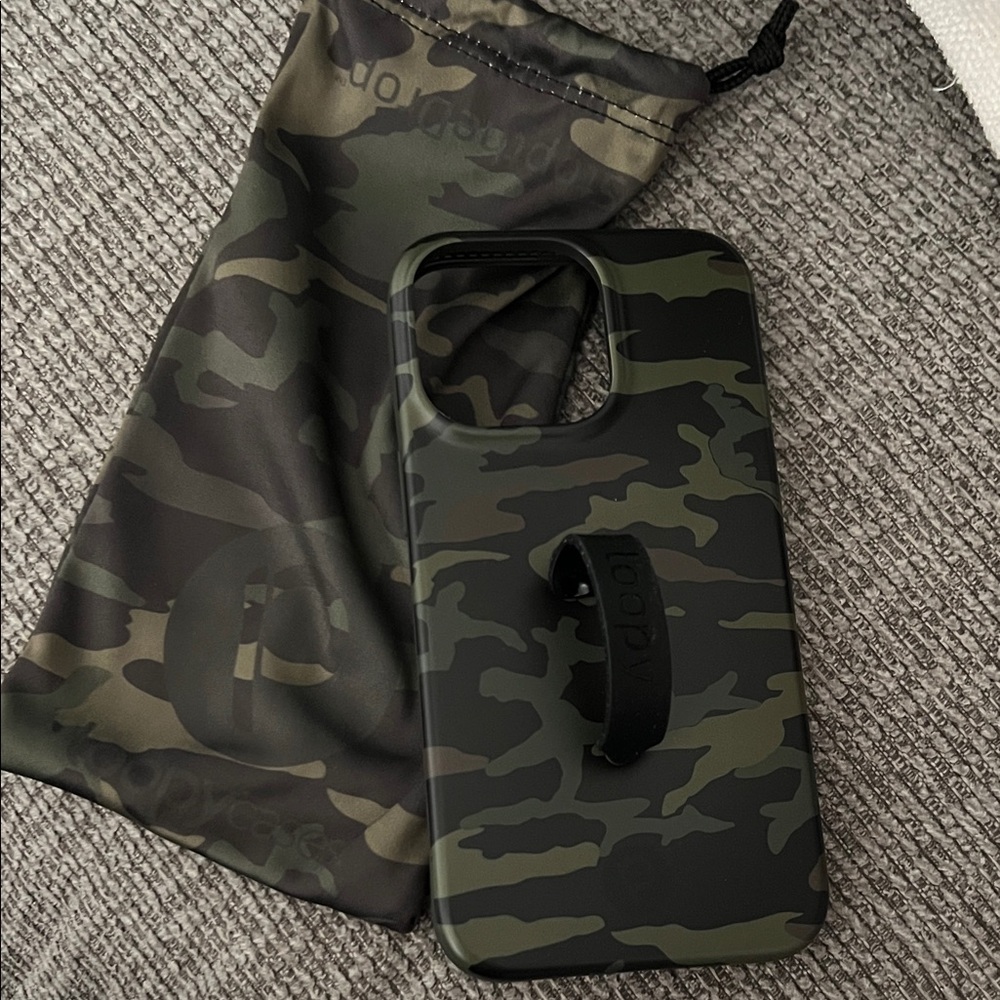 PopSocket Green Camouflage iPhone 13 ProCase